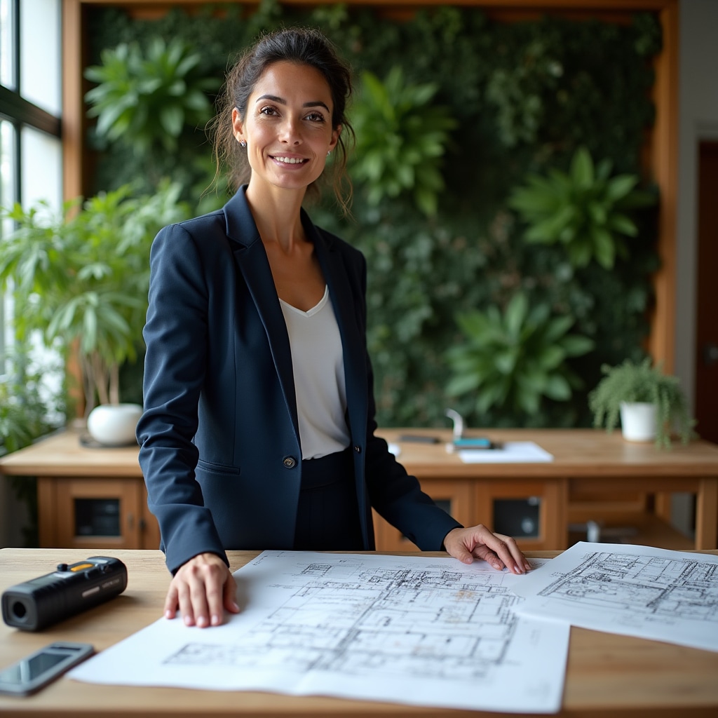 Professional inspector conducting detailed apartment assessment